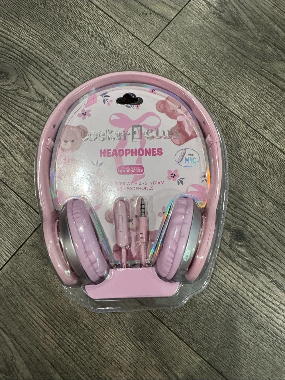 Pink Kids Headphones with Mic